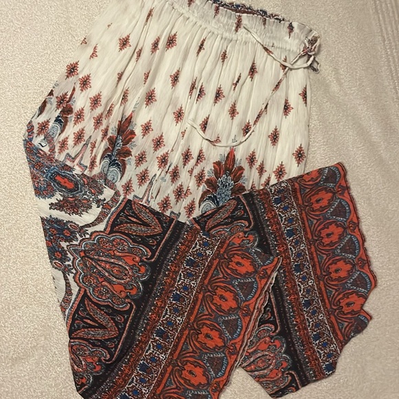 Free people white paisley pant - Picture 2 of 4